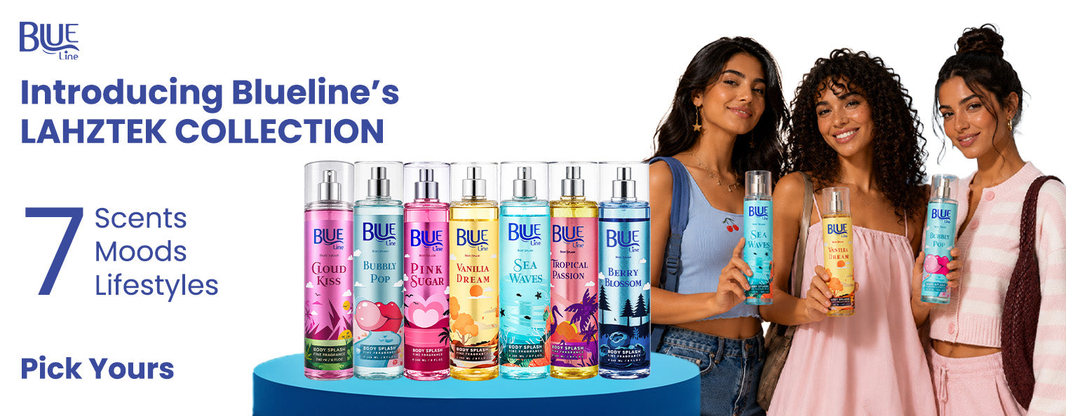 Introducing Blueline's Lahztek Collection — 7 scents, moods, lifestyles. Pick yours.